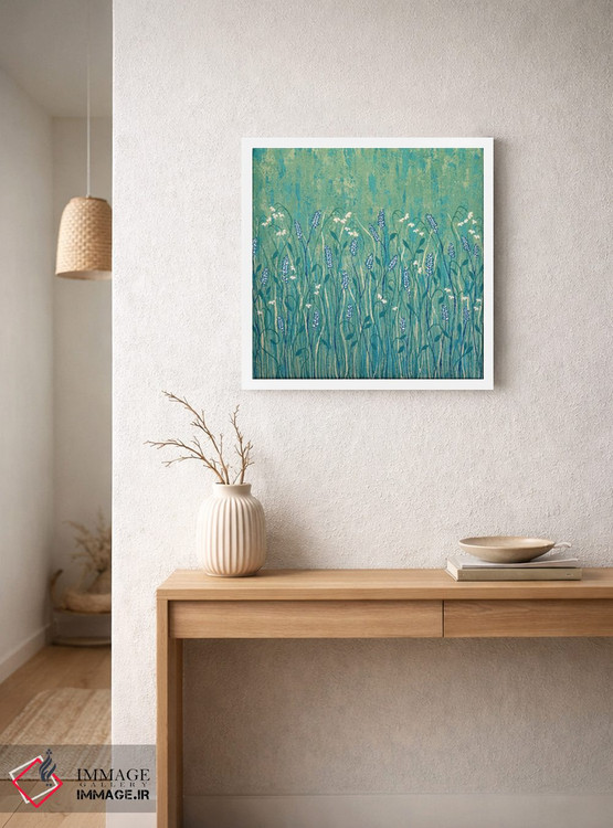 تابلو مدرن گل های وحشی فراوان اثر لیزا فرانسیس جاد - D3W