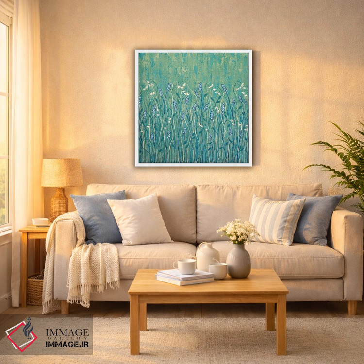 تابلو مدرن گل های وحشی فراوان اثر لیزا فرانسیس جاد - D6W