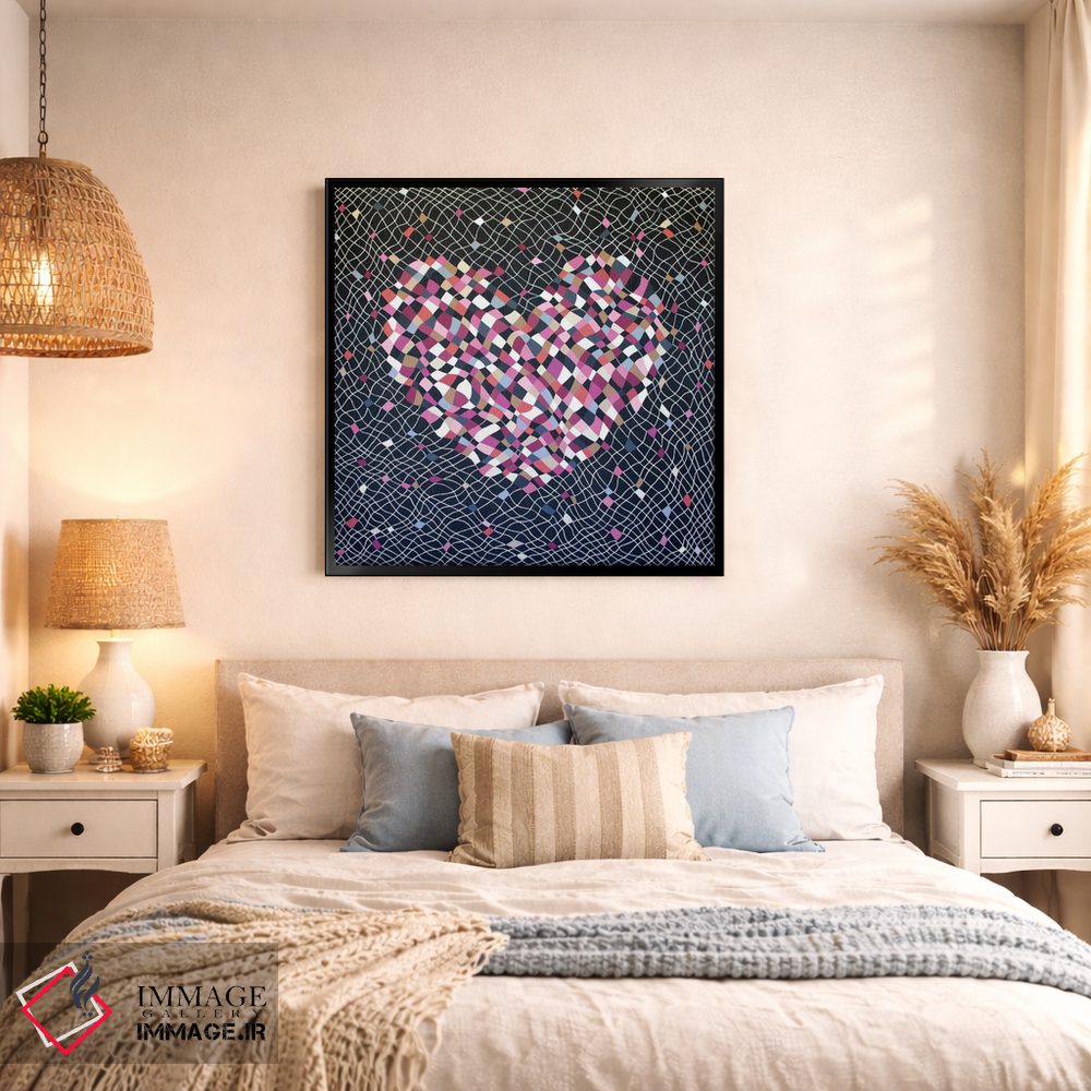 تابلو انتزاعی قلب شکننده اثر لیزا فرانسیس جاد - D1B