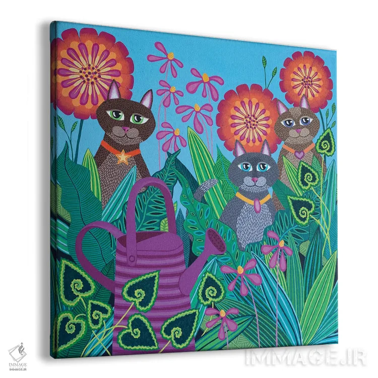 تابلو دکوراتیو آب پاش بنفش اثر لیزا فرانسیس جاد - نمای پرسپکتیو محصول