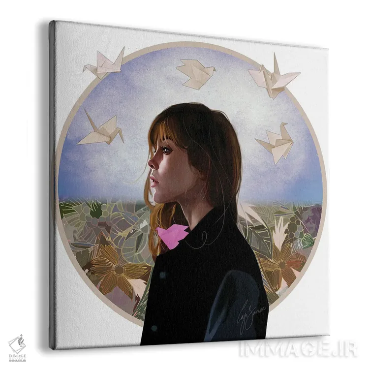 تابلو دکوراتیو پیش از پروازت اثر لاژی سنوسی - نمای پرسپکتیو محصول