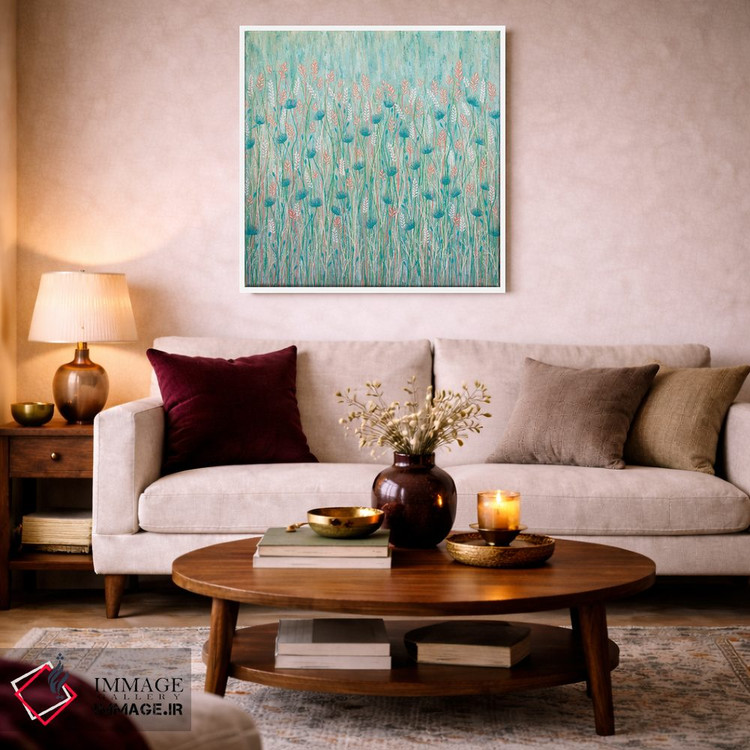 تابلو مدرن گل وحشی با رنگ های پاستلی اثر لیزا فرانسیس جاد - D2W
