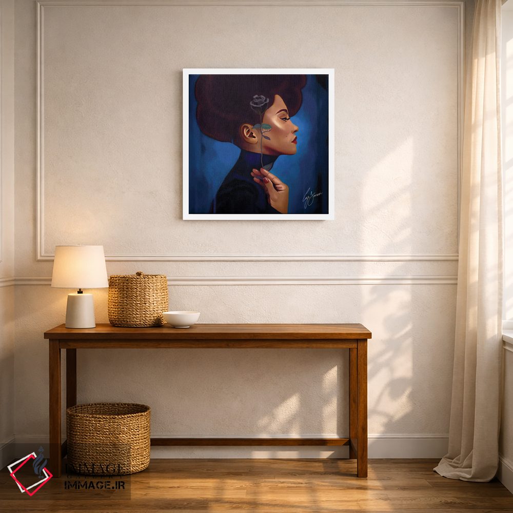 تابلو دکوراتیو رز سیاه اثر لاژی سنوسی - D5W