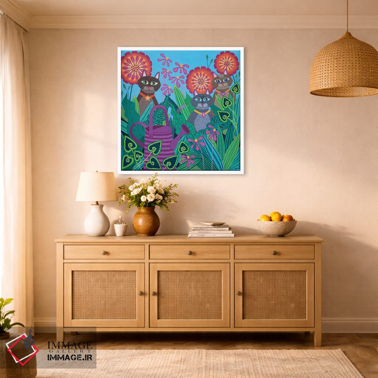 تابلو دکوراتیو آب پاش بنفش اثر لیزا فرانسیس جاد - D1W