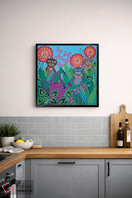 تابلو دکوراتیو آب پاش بنفش اثر لیزا فرانسیس جاد - D4B