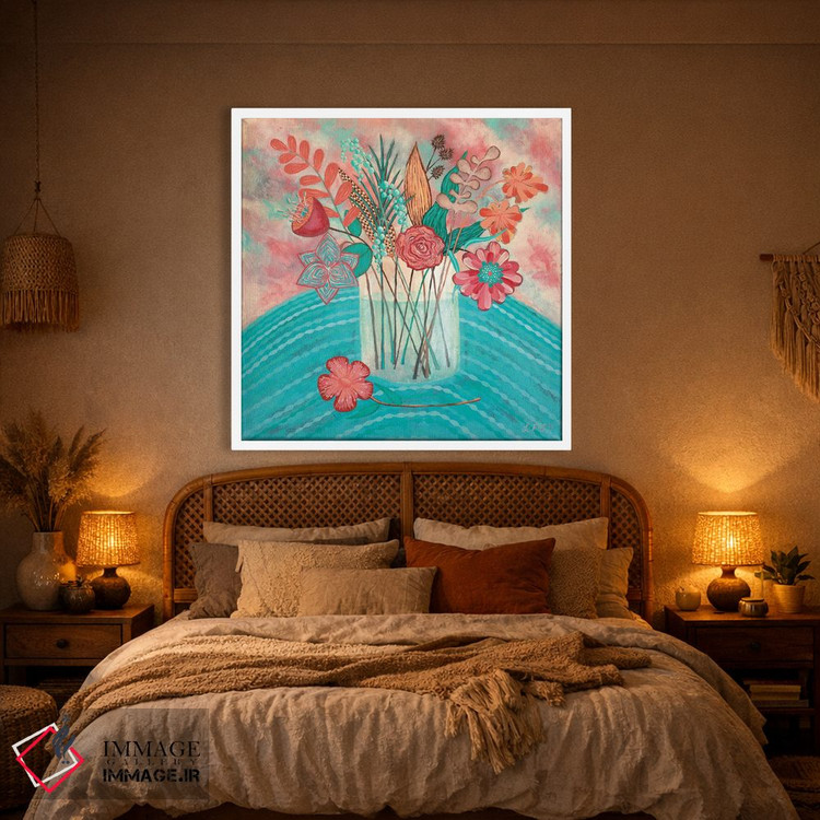 تابلو مدرن شکوفه های لطیف اثر لیزا فرانسیس جاد - D1W