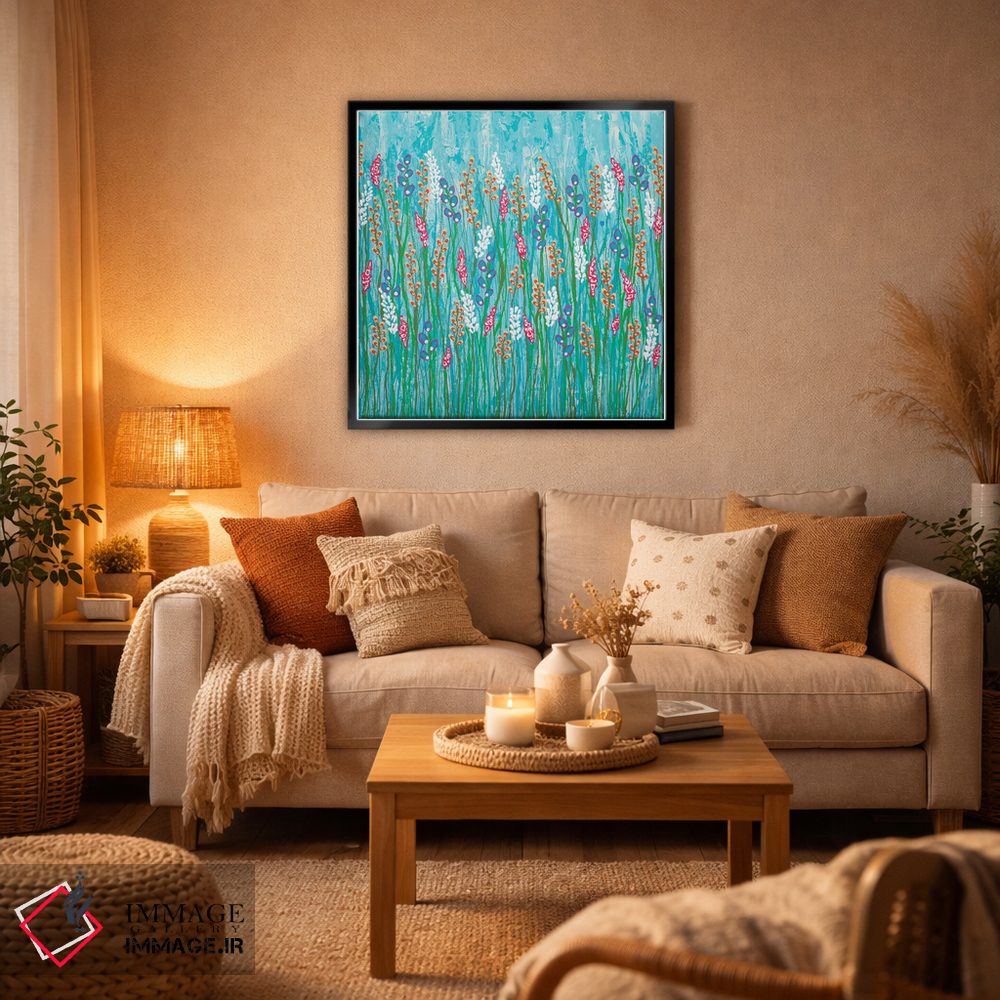 تابلو مدرن تو به گل های وحشی تعلق داری اثر لیزا فرانسیس جاد - D6B