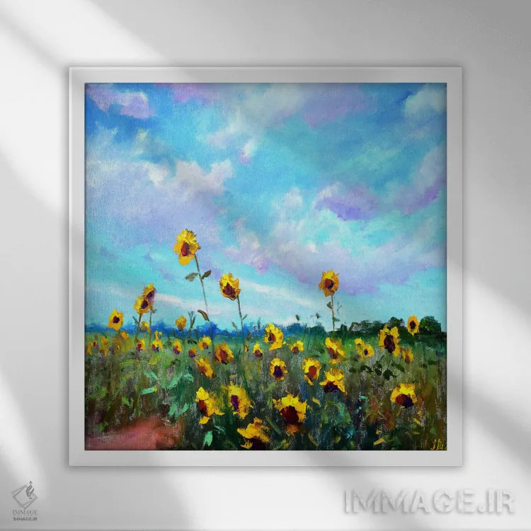 تابلو دکوراتیو روز زیبا اثر النا لوکینا - نمای قابدار سفید