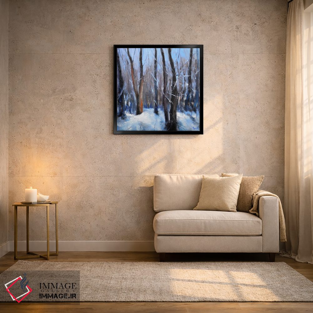 تابلو دکوراتیو جنگل در روزهای ژانویه اثر النا لوکینا - D3B
