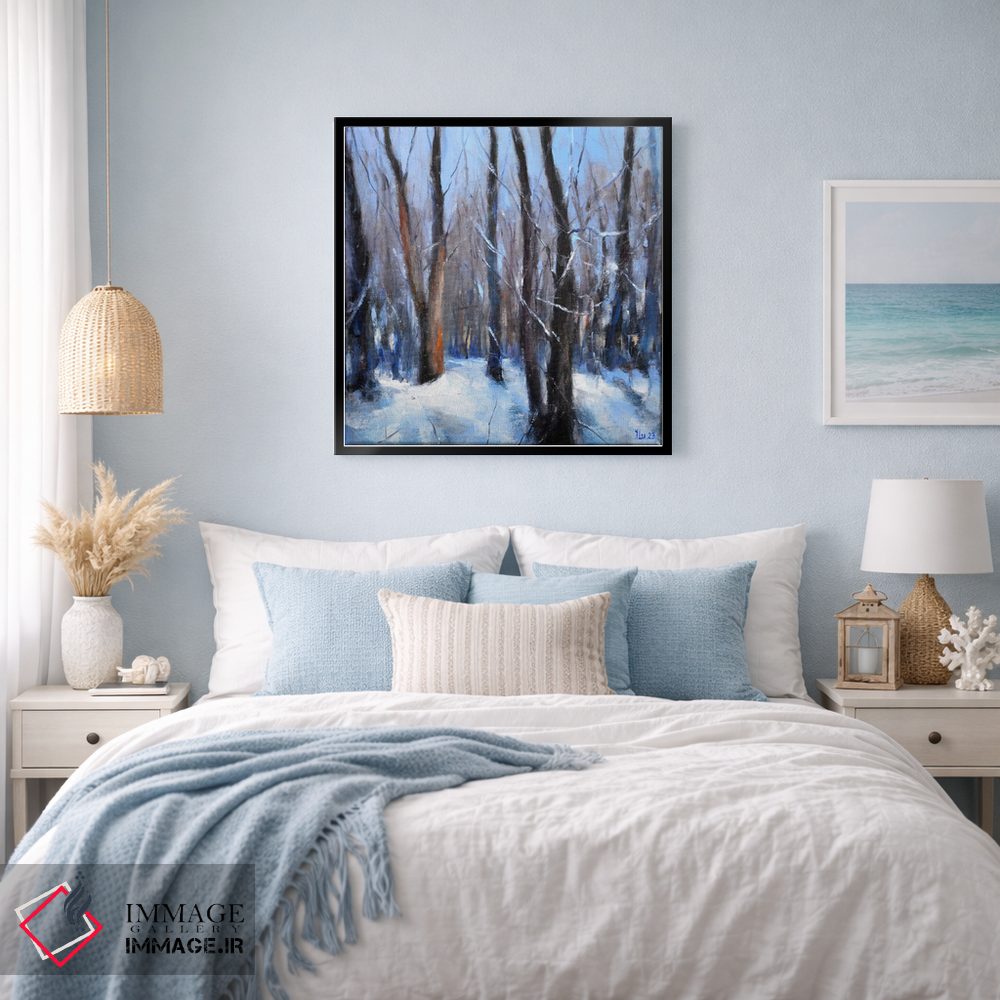 تابلو دکوراتیو جنگل در روزهای ژانویه اثر النا لوکینا - D4B