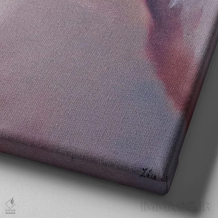 تابلو دکوراتیو عشق لطیف اثر النا لوکینا - نمای نزدیک بافت بوم