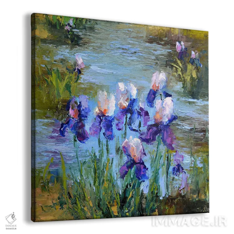 تابلو دکوراتیو زنبق های زیبا اثر النا لوکینا - نمای پرسپکتیو محصول