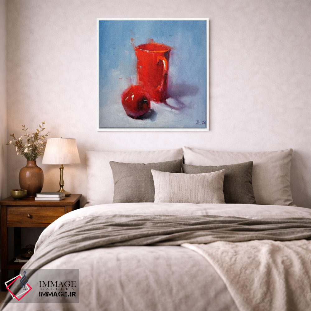 تابلو دکوراتیو قرمز و قرمز اثر النا لوکینا - D2W