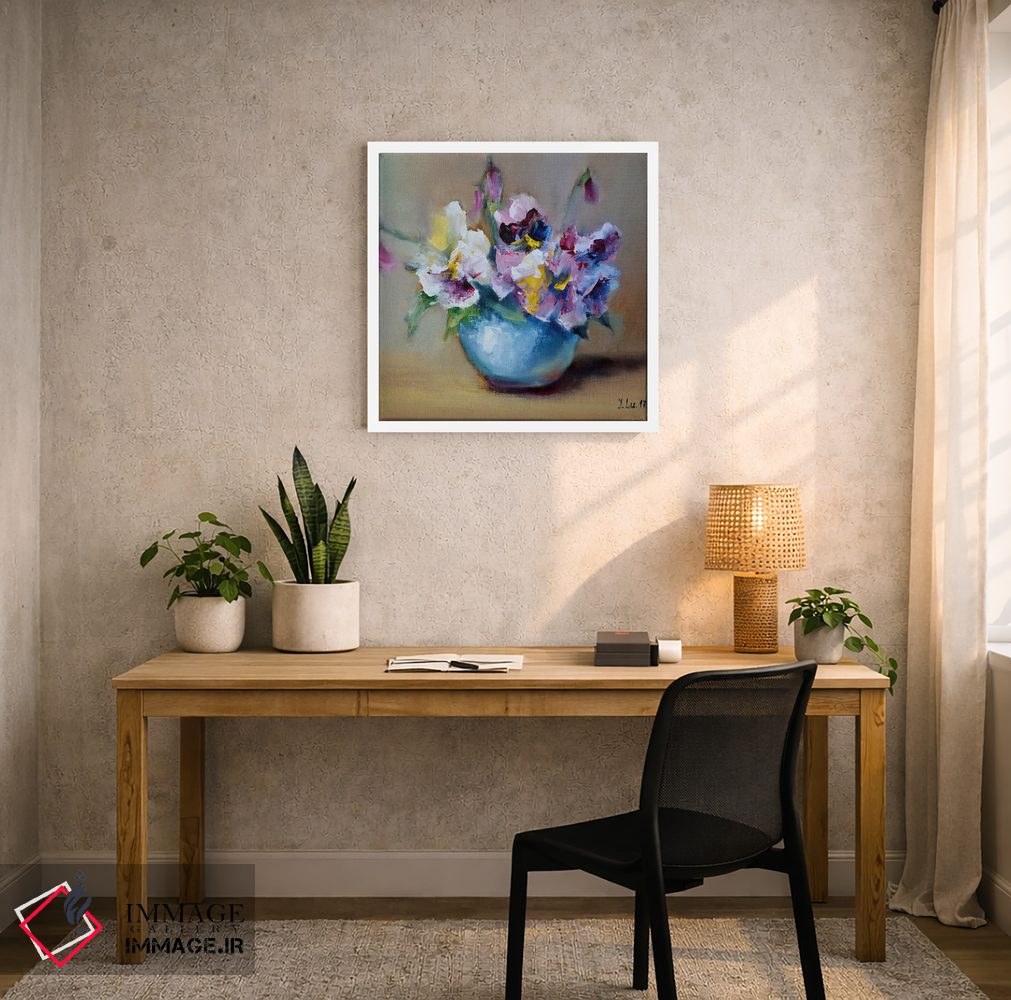 تابلو دکوراتیو بنفشه های باغچه ای اثر النا لوکینا - D5W