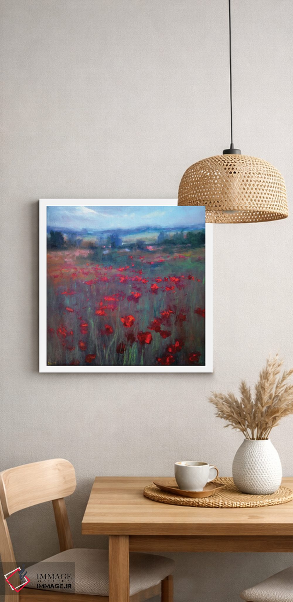 تابلو دکوراتیو شقایق های بهاری اثر النا لوکینا - D2W