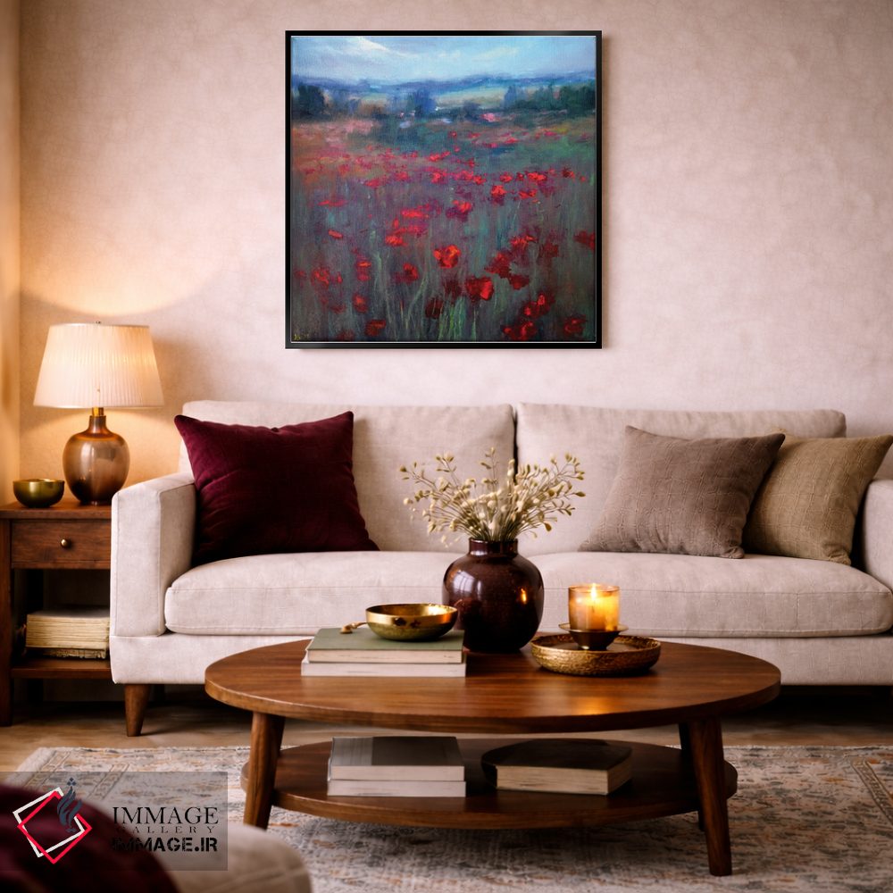 تابلو دکوراتیو شقایق های بهاری اثر النا لوکینا - D4B