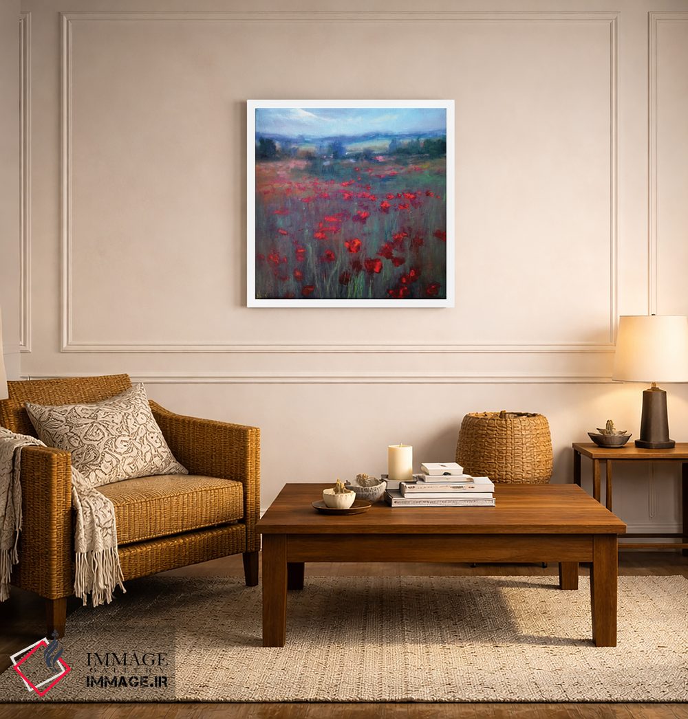 تابلو دکوراتیو شقایق های بهاری اثر النا لوکینا - D5W