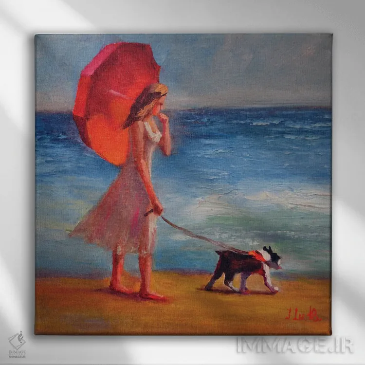 تابلو دکوراتیو روز آفتابی اثر النا لوکینا - نمای روبهرو روی دیوار