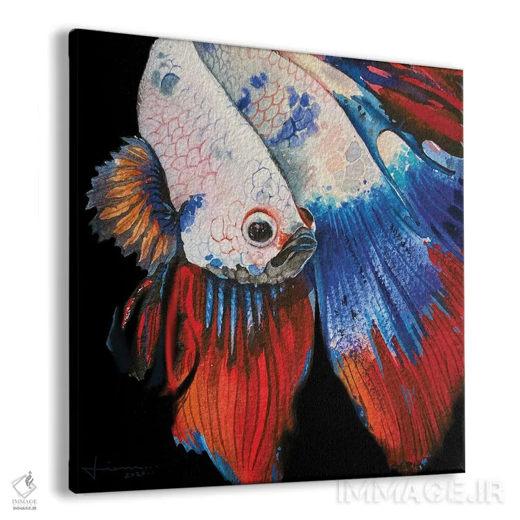 تابلو دکوراتیو مطالعه بتا اثر لیام کوموات - نمای پرسپکتیو محصول