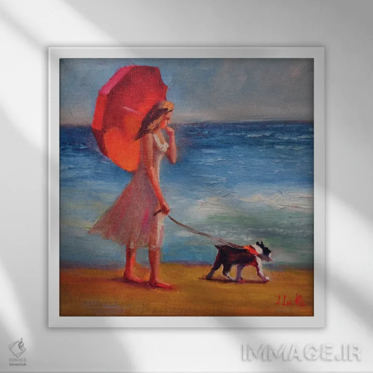 تابلو دکوراتیو روز آفتابی اثر النا لوکینا - نمای قابدار سفید