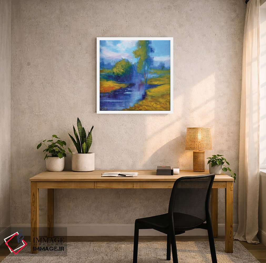 تابلو دکوراتیو چشم انداز روستایی اثر النا لوکینا - D2W