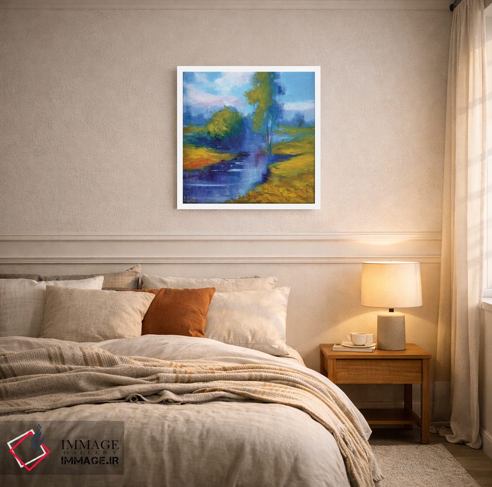 تابلو دکوراتیو چشم انداز روستایی اثر النا لوکینا - D3W