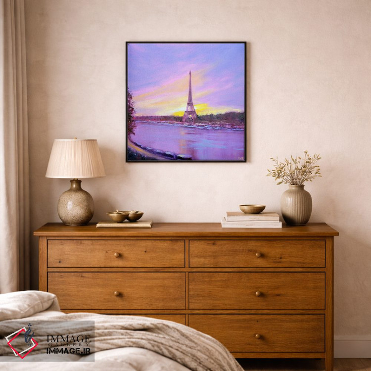 تابلو دکوراتیو سپیده دم در پاریس اثر النا لوکینا - D1B