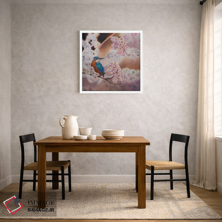 تابلو دکوراتیو جی سان آبی اثر لیام کوموات - D2W