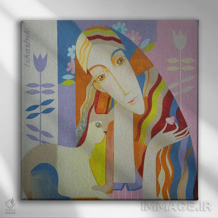 تابلو دکوراتیو توت فرنگی اثر نلی لوکاشیک - نمای روبهرو روی دیوار