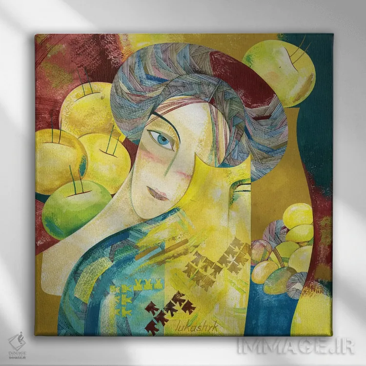 تابلو دکوراتیو دونا اثر نلی لوکاشیک - نمای روبهرو روی دیوار