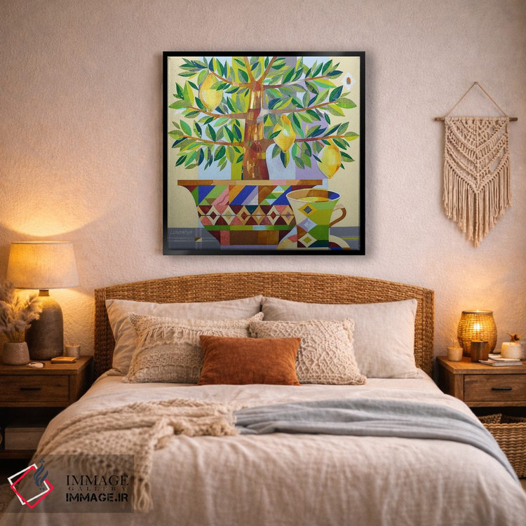 تابلو دکوراتیو چای لیمو اثر نلی لوکاشیک - D3B