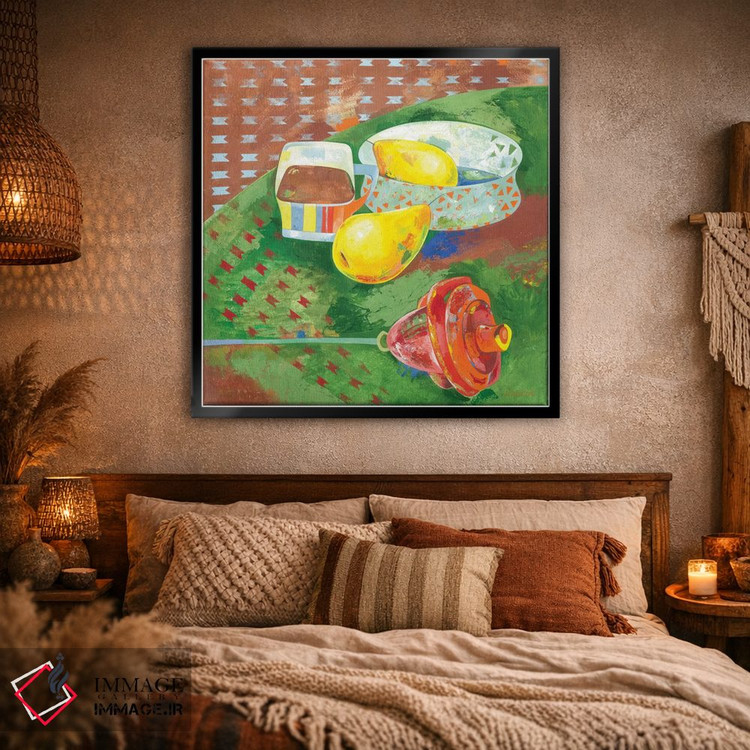 تابلو انتزاعی قهوه برای تو اثر نلی لوکاشیک - D1B