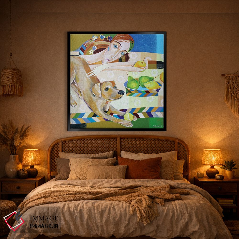 تابلو دکوراتیو پیک نیک دونفره اثر نلی لوکاشیک - D2B