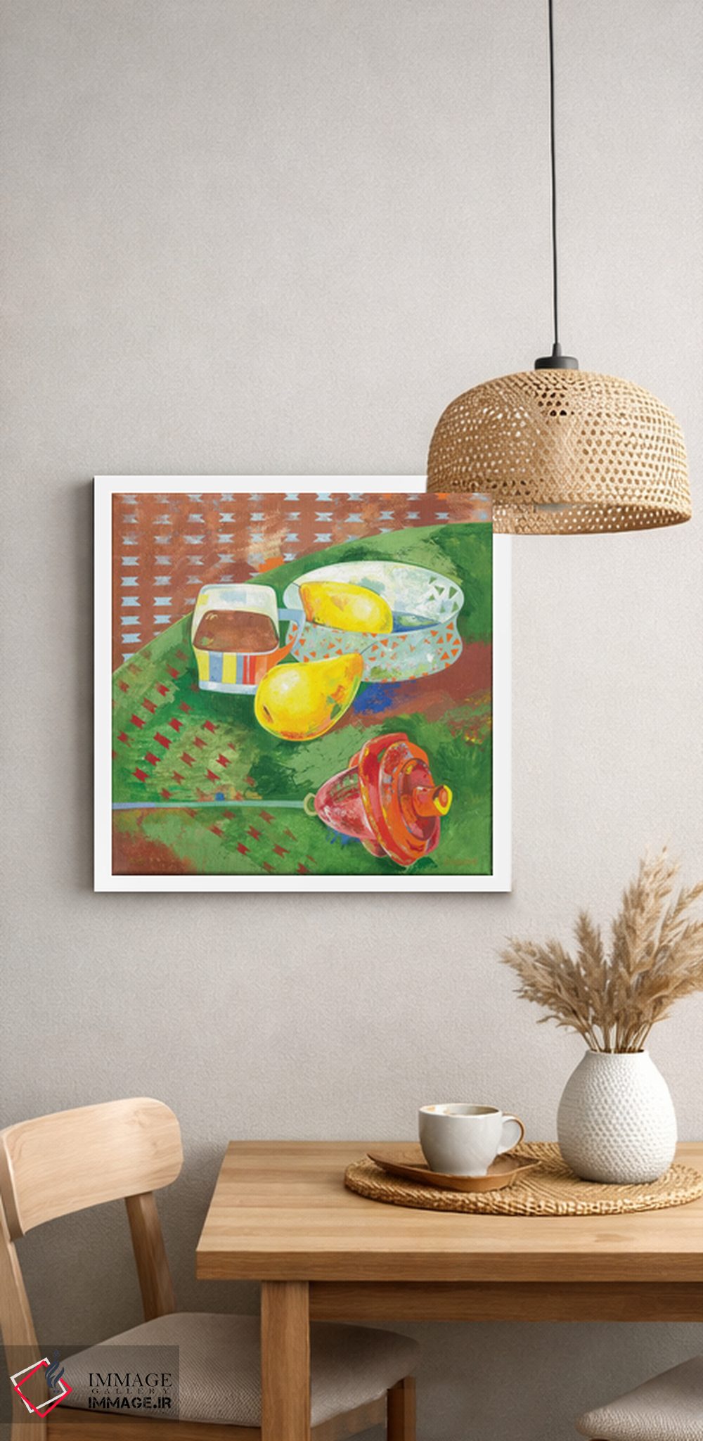 تابلو انتزاعی قهوه برای تو اثر نلی لوکاشیک - D3W