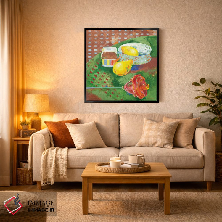 تابلو انتزاعی قهوه برای تو اثر نلی لوکاشیک - D5B