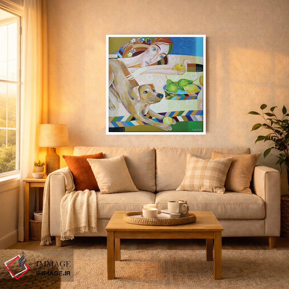 تابلو دکوراتیو پیک نیک دونفره اثر نلی لوکاشیک - D4W