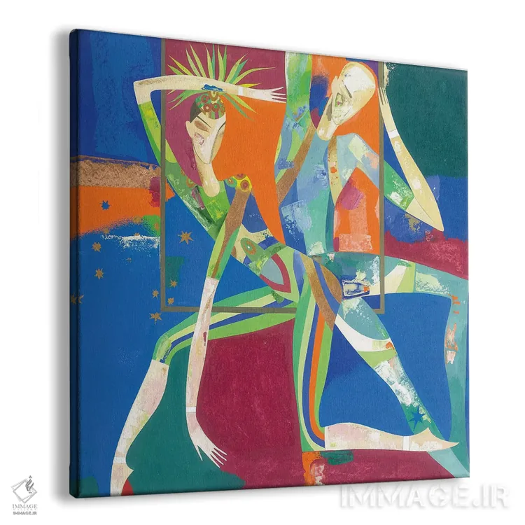 تابلو دکوراتیو در نور نورافکن ها ۲ اثر نلی لوکاشیک - نمای پرسپکتیو محصول