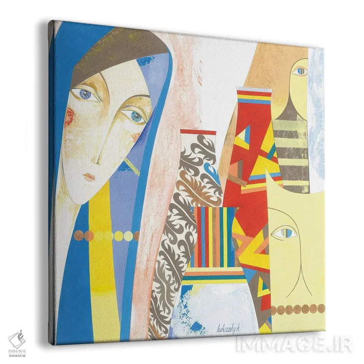 تابلو دکوراتیو نزدیک شادی اثر نلی لوکاشیک - نمای پرسپکتیو محصول