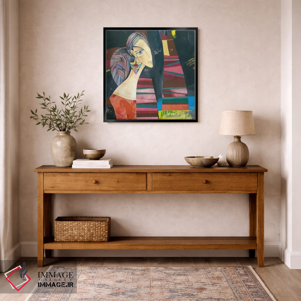 تابلو انتزاعی دوست دخترها اثر نلی لوکاشیک - D5B