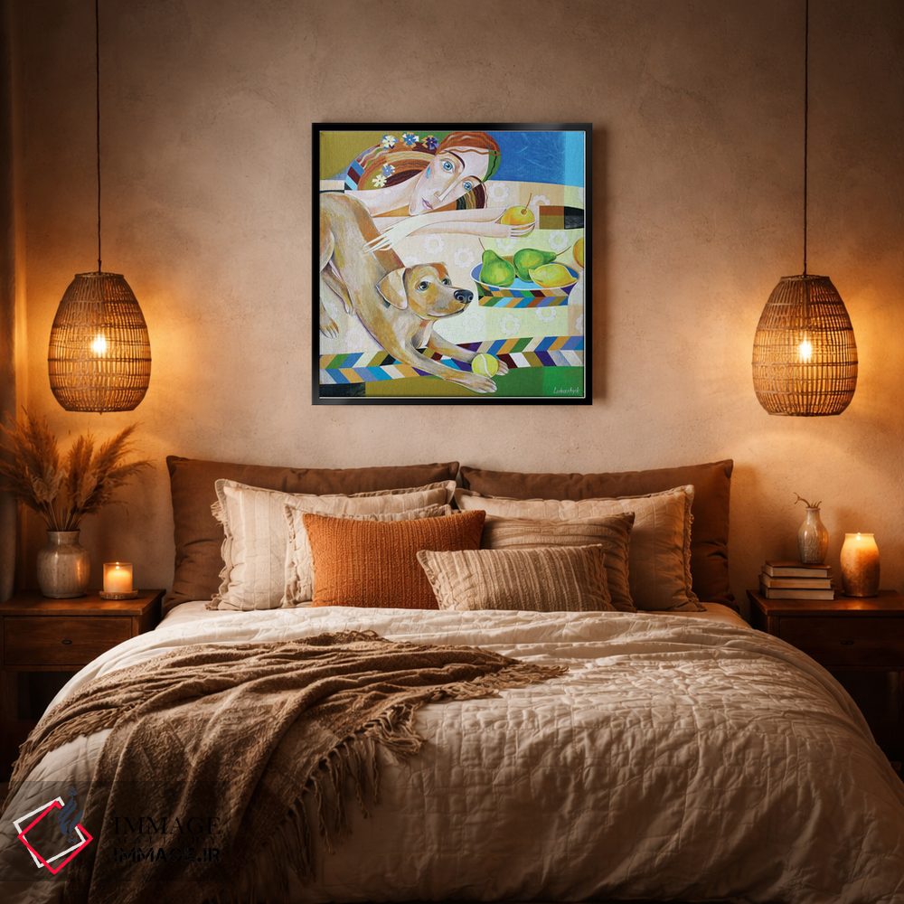 تابلو دکوراتیو پیک نیک دونفره اثر نلی لوکاشیک - D6B