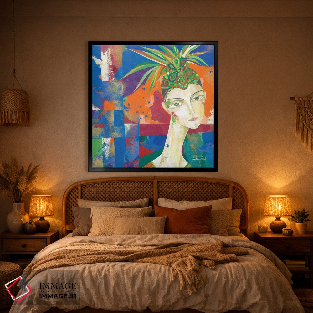 تابلو دکوراتیو در نور نورافکن ها ۱ اثر نلی لوکاشیک - D1B