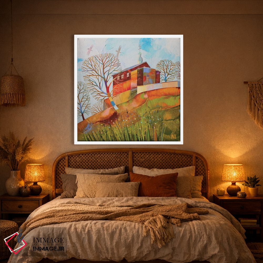 تابلو دکوراتیو چشم انداز شهر اثر نلی لوکاشیک - D1W