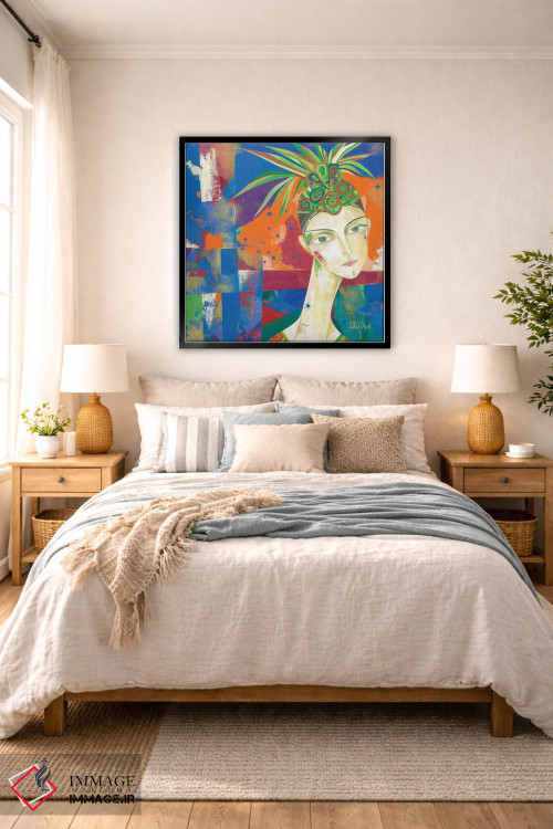 تابلو دکوراتیو در نور نورافکن ها ۱ اثر نلی لوکاشیک - D6B