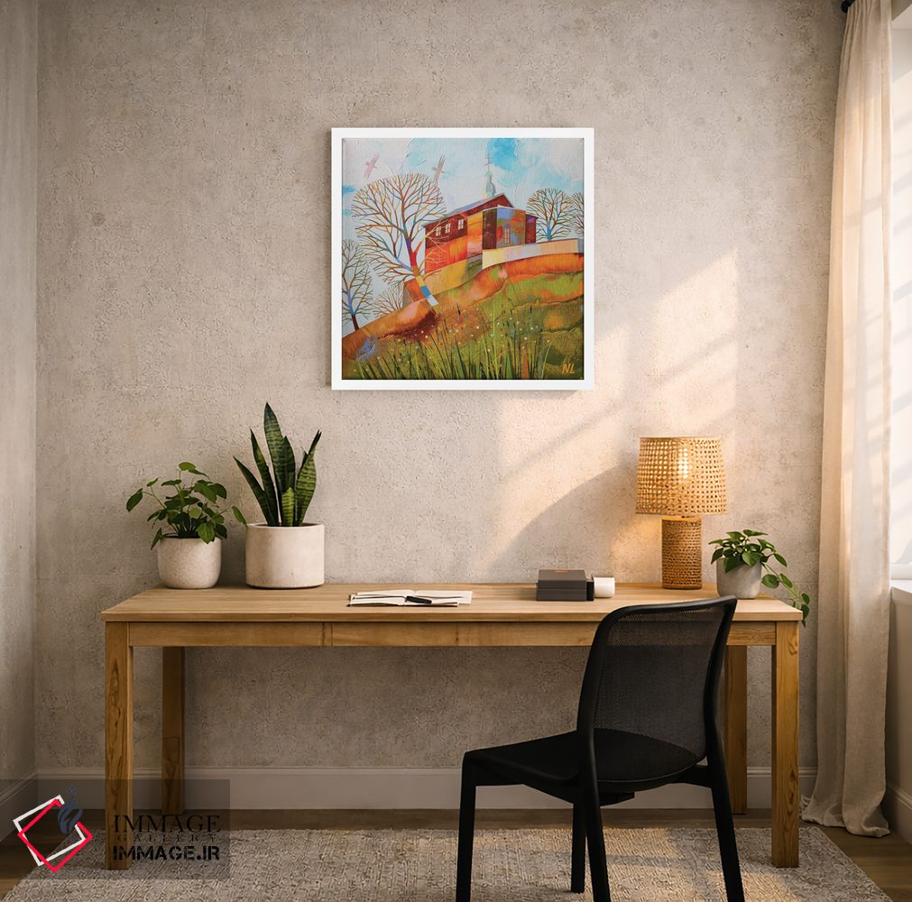 تابلو دکوراتیو چشم انداز شهر اثر نلی لوکاشیک - D3W