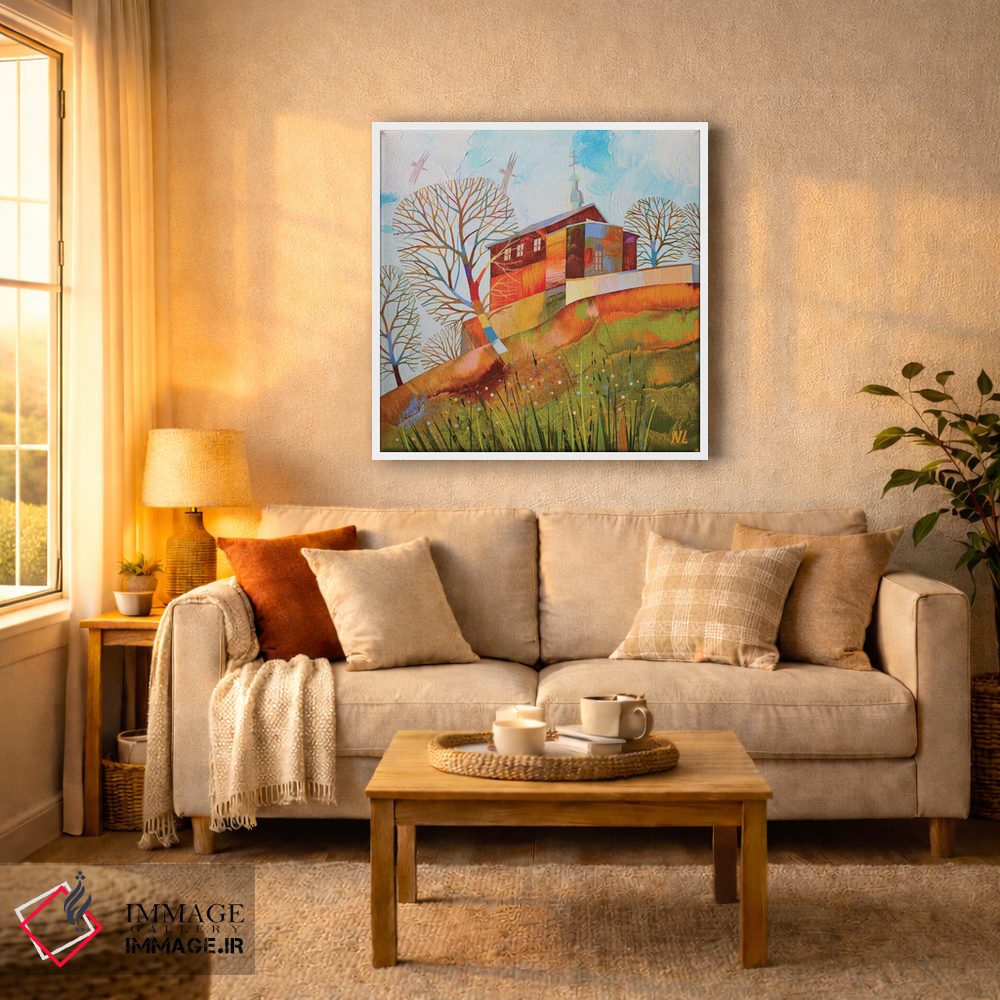 تابلو دکوراتیو چشم انداز شهر اثر نلی لوکاشیک - D4W