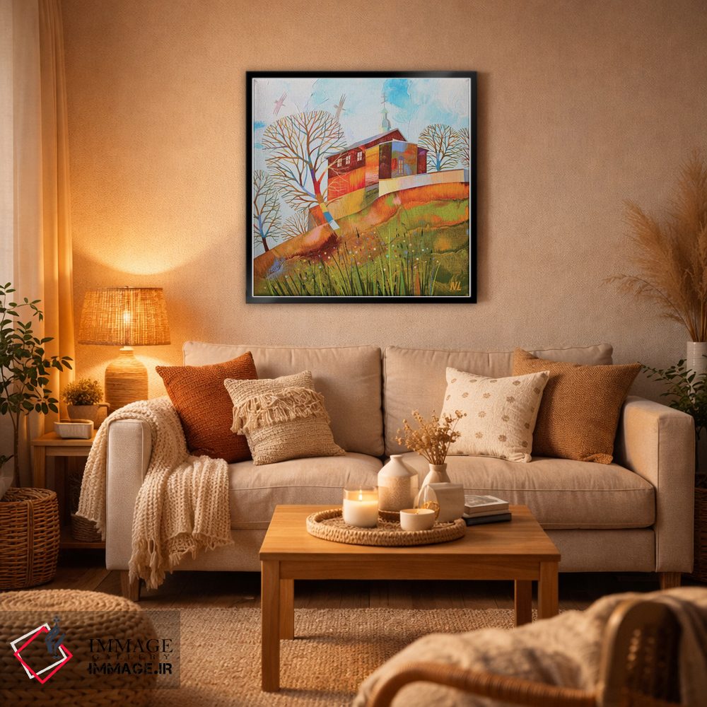 تابلو دکوراتیو چشم انداز شهر اثر نلی لوکاشیک - D6B