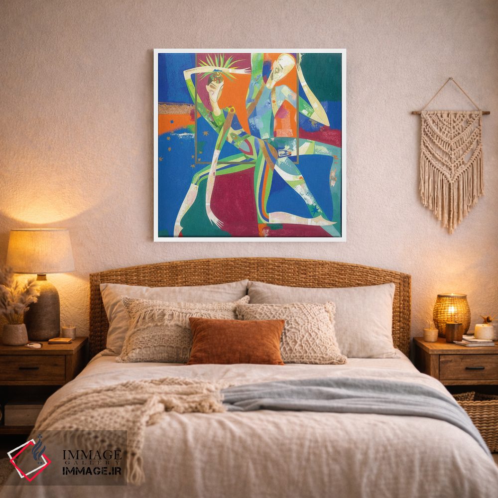 تابلو دکوراتیو در نور نورافکن ها ۲ اثر نلی لوکاشیک - D2W