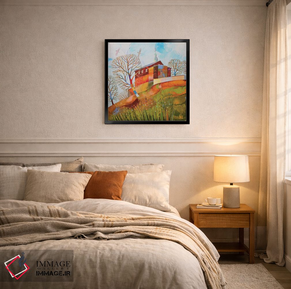 تابلو دکوراتیو چشم انداز شهر اثر نلی لوکاشیک - D5B