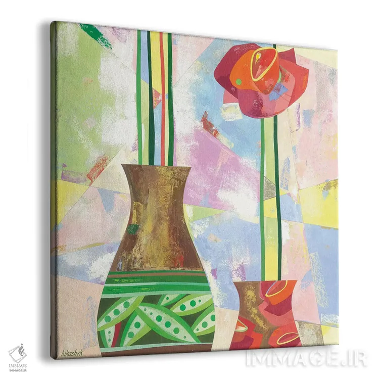 تابلو انتزاعی سوگیری یا تمایل اثر نلی لوکاشیک - نمای پرسپکتیو محصول