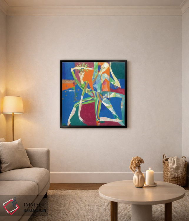 تابلو دکوراتیو در نور نورافکن ها ۲ اثر نلی لوکاشیک - D4B